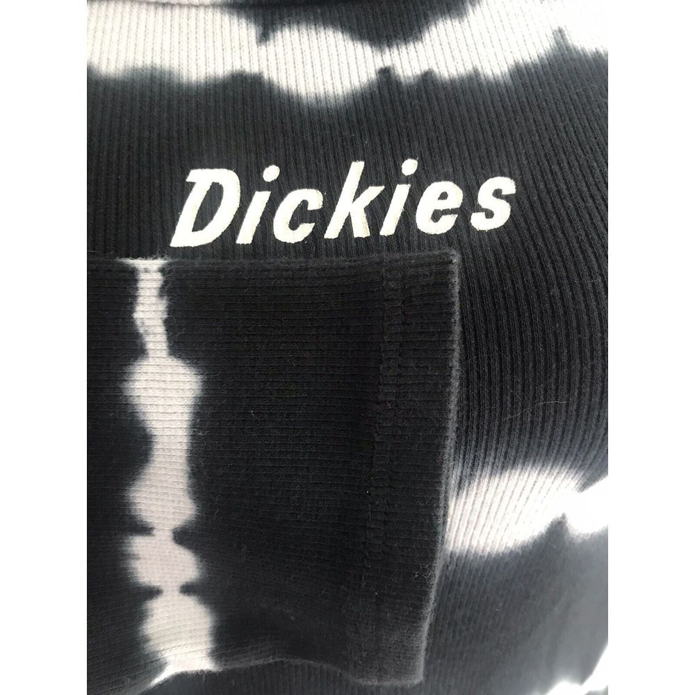Dickies Juniors' Long-Sleeve Tie-Dyed T-Shirt - Black/White Stripes - Size L - Picture 3 of 7